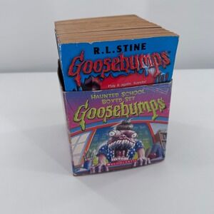 Goosebumps Haunted School Boxed Set R.L. Stine 12 Books Scholastic 90s Horror